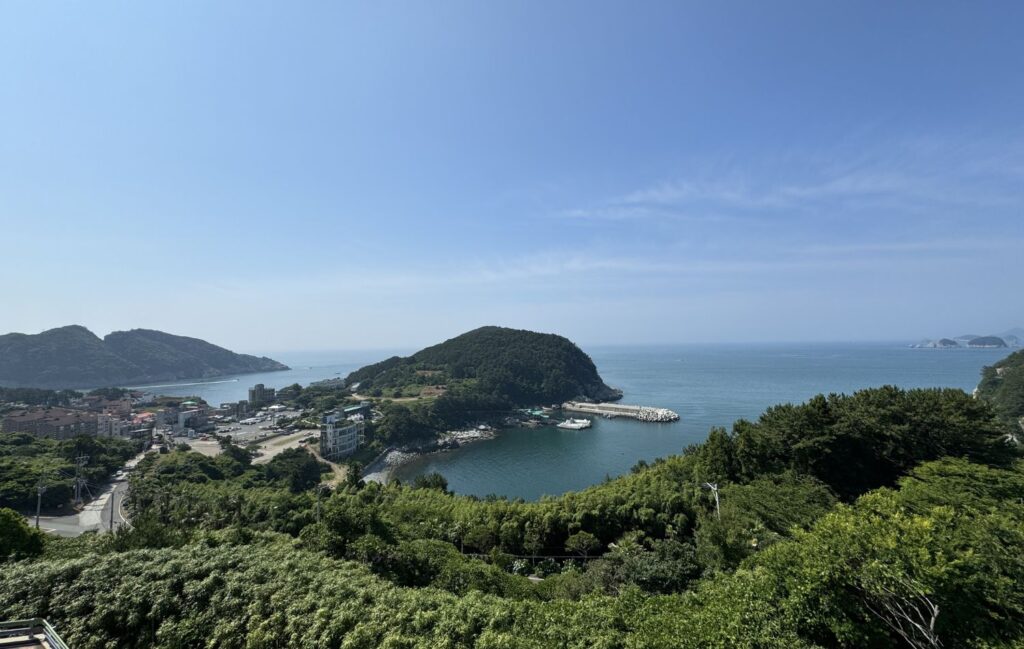 거제도 남부면 해금강 오션뷰 전체 풍경